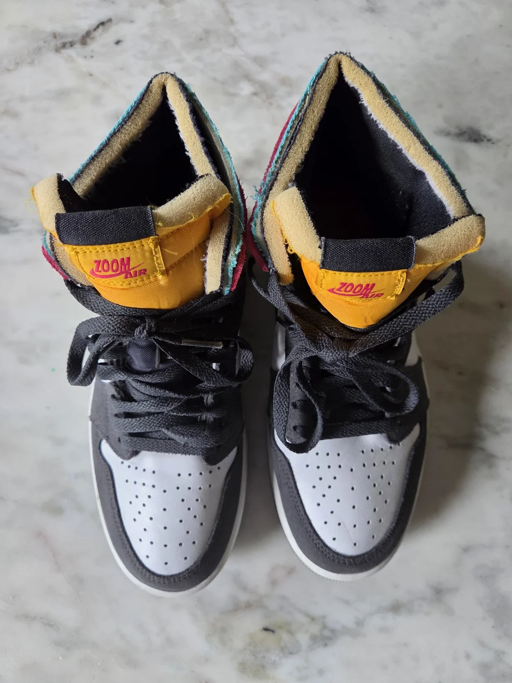 Men's 6 Air Jordan 1 High Zoom Comfort Multi-Color Basketball Shoes